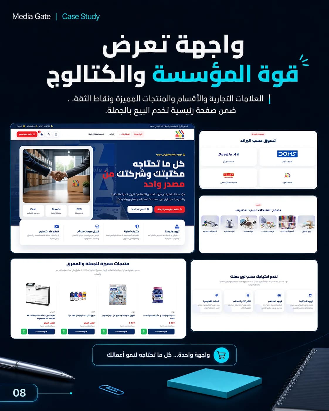 من موزّع تقليدي إلى حضور رقمي B2B متكامل.