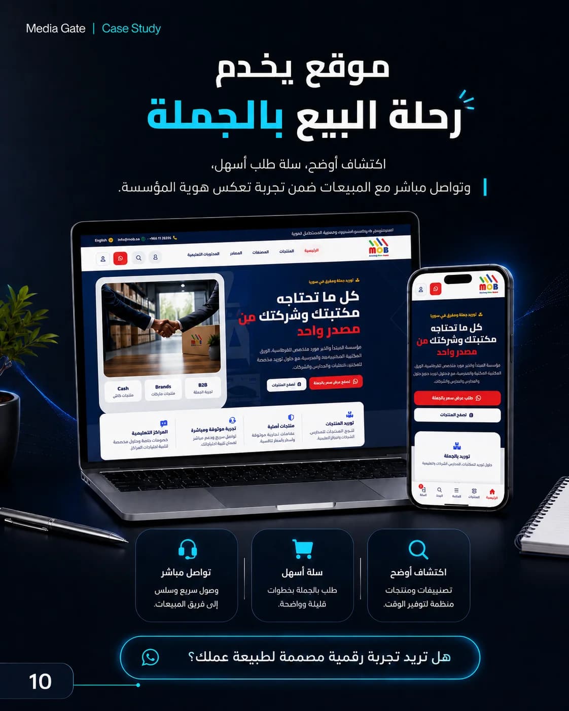 من موزّع تقليدي إلى حضور رقمي B2B متكامل.