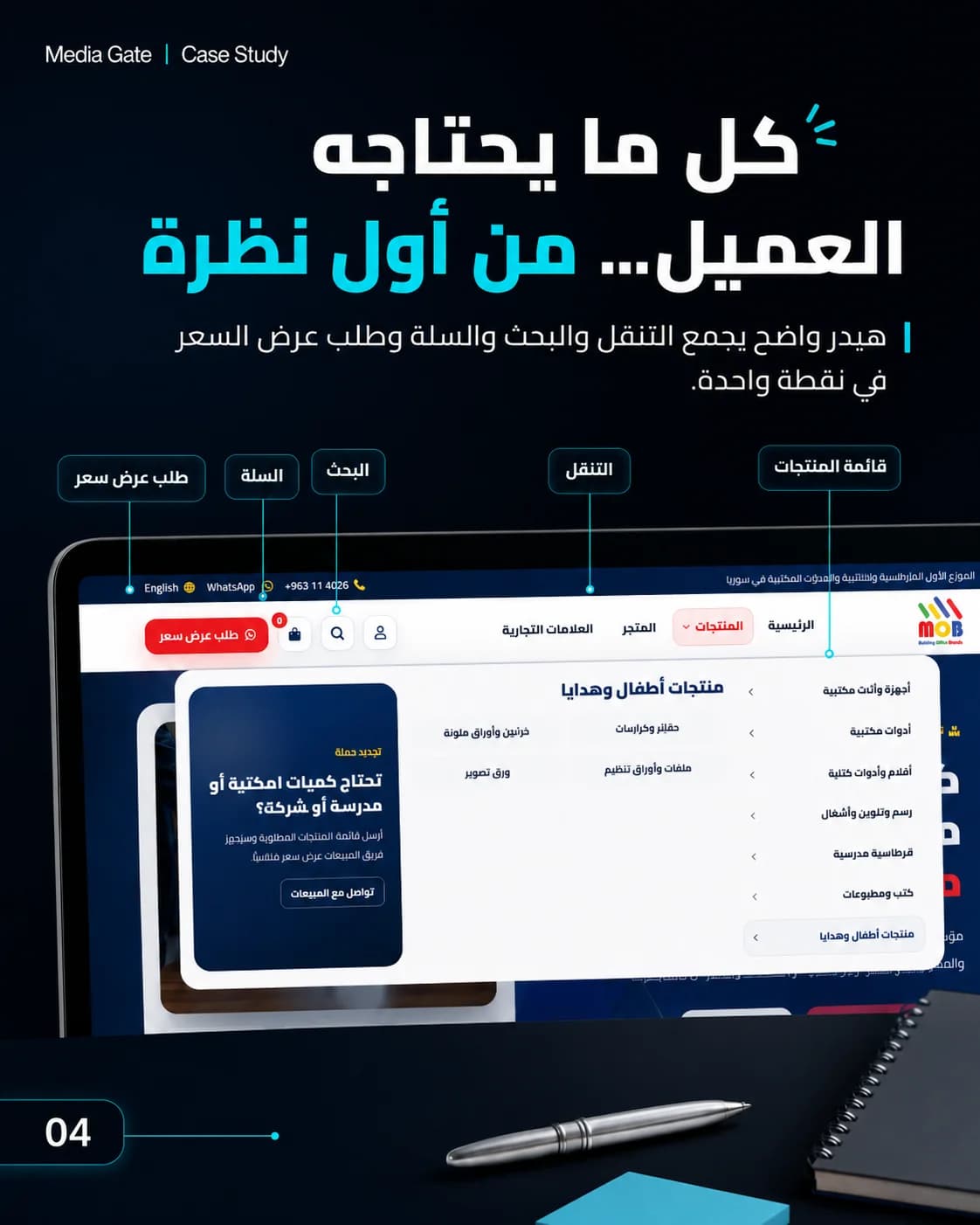 من موزّع تقليدي إلى حضور رقمي B2B متكامل.
